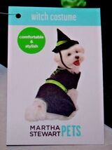 Halloween Witch Dress LARGE Girls Female Dog Costume Black Green Martha ... - $10.40