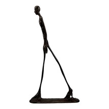 Walking Man Statue Sculpture by Giacometti Real Bronze Replica Vintage - £77.62 GBP