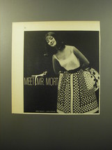 1960 Mr. Mort Fashion Ad - Meet Mr. Mort - $14.99