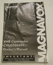 000 Vintage Magnavox VHS Camcorder CVU325AV01 Owners Manual - £5.55 GBP