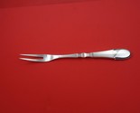Beaded by Georg Jensen Sterling Silver Meat Fork 2-Tine HH AS long 9 3/8&quot; - £304.26 GBP