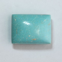 American Turquoise Rectangle Cabochon Blue Green Untreated Gemstone 14.37 carat - £226.53 GBP