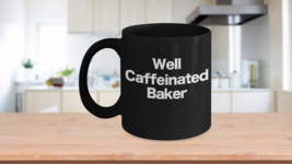 Baker Mug Black Coffee Cup Funny Gift for Baking Star, Mom, Pastry Chef - £17.17 GBP+