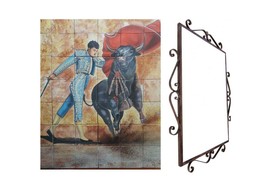 Mexican Talavera Mural HQ - Torero - - $273.00