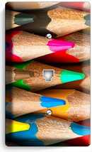 BRIGHT COLOR SHARP PENCILS PHONE TELEPHONE COVER PLATE ART HOBBY STODIO ... - $12.08