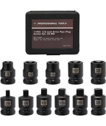 Mayouko 11PCS 3/8&quot; Drive SAE Pipe Plug Socket Set, Tapered Male Square D... - $38.76