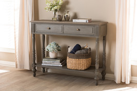 Celia Country Brown Finished 2-Drawer Console Table - $369.00