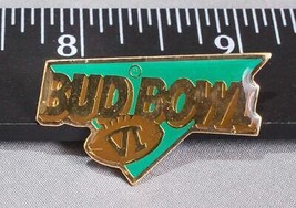 Vintage Bud Bowl VI Football Budweiser Advertising Pinback Pin (g25) - £11.84 GBP