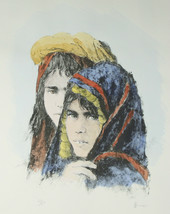 &quot;Sisters&quot; by William Weintraub Signed Artist&#39;s Proof AP Hand Colored Lit... - $129.94