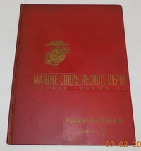 Marine corps Recruit Depot Parris Island S.C. yearbook 4th Battalion 1954 - £375.04 GBP