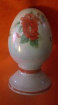 Chinese Vintage Hand Painted Egg Flowers Peace Happiness Harmony  - $25.20