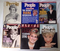 Lot of 4 Princess Diana People Magazines plus The Diana Years and 1996 Yearbook - £19.89 GBP