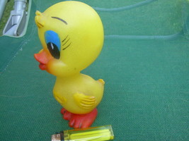 Vintage Soviet Russian USSR  Rubber  Toy About 1970 Chicken - $9.88