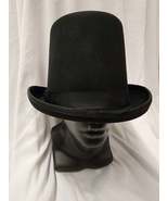 Stovepipe Hat / Deluxe / Wool / Black / Stovepipe Top Hat / &quot; - £60.11 GBP+