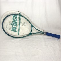 Prince Impact Oversize Tennis Racquet 4 1/2 Inch No 4 Grip Blue Green W/Case - £18.98 GBP