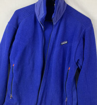 Vintage Patragonia Regulator Fleece Sweater Blue USA Men’s Small Jacket - £37.56 GBP