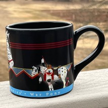 Vintage Trail of Painted Ponies Mug War Pony Black Coffee Cup Horse 16 oz 2004 - $12.19