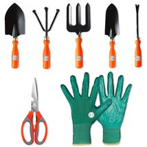  Best and Durable Plants Tool Set 7 Pcs Cultivator Hand Fork Big &amp; Small Trowels - £37.12 GBP