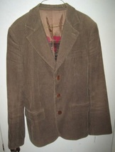 Men&#39;s Juicy Couture Corduroy Blazer 3 Button Jacket Sz Medium - £27.51 GBP