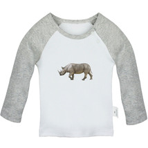 Little Baby Cute Tshirts Newborn Baby T-shirts Infant Animal Rhino Graphic Tees - £7.39 GBP+