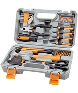CARTMAN Tool Set General Household Hand Tool Kit with Plastic Toolbox St... - £32.99 GBP