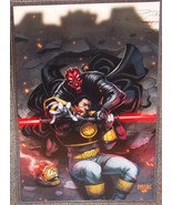Star Wars Darth Maul vs Power Rangers White Ranger Glossy Print 11 x 17 - £19.51 GBP