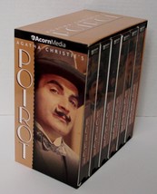 Agatha Christie&#39;s Hercule POIROT 6 VHS Box Set Acorn Media British Mystery - £23.50 GBP