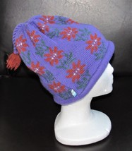Turtle Fur Hat Poppy Gall Gardening Pattern Wool/Acrylic Outer - £10.25 GBP