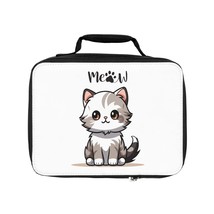 funny cat meow animal lovers gift Lunch Bag - £37.78 GBP