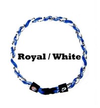 Boys Girls Kids T-Ball Tee-Ball Baseball Tornado Necklace Royal Blue White 16&quot; - £7.11 GBP