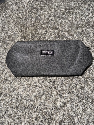 Tumi for Delta Small Gray Zippered Travel Pouch 8&quot;x4&quot;x3&quot; - $7.92