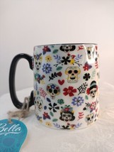 Floral Dia De Los Muertos Halloween Coffee  Mug Artisan Collection 10 St... - £17.85 GBP