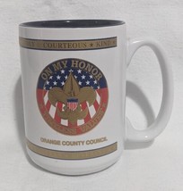 Orange County Council Boy Scouts Bsa Mug White Gold On My Honor Timeless Values - £11.63 GBP