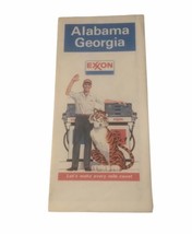 Exxon Alabama Georgia 1977 Vintage Map - $6.80