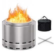 Smokeless Fire Pit: 19.5&#39; Portable Outdoor Fireplace - $233.99