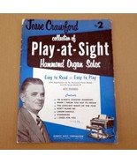 Jesse Crawford Play at Sight Hammond Organ Solos No 2, 1956 Vintage Shee... - $165.52 MXN