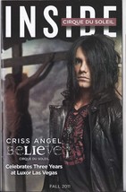 Criss Angel   Believe @ Las Vegas Inside Cirque Du Soleil Mag Fall 2011 - £3.15 GBP