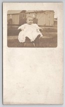 RPPC Darling Baby Meryle Johnson Rocking Chair in Yard Postcard I23 - $8.95