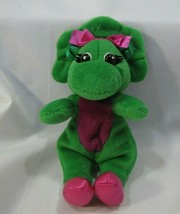 1992 Lyons 7" Plush Baby Bop Green Barney Dinosaur Large Stuffed Golden Bear - £23.39 GBP