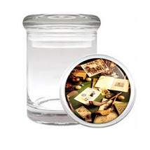 Golf 1930 Antique Memorabilia Medical Glass Jar 016 - $14.48