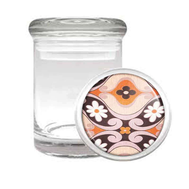 1960s Or 70s Mod Wallpaper 8 Medical Glass Jar 043