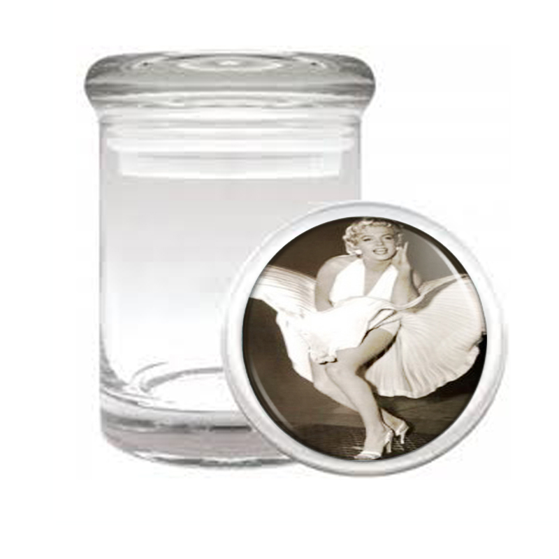 Marilyn Monroe Iconic Dress Up Medical Glass Jar 082