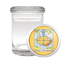 Wheel Of Fortune Tarot Medical Glass Jar 125 - $14.48