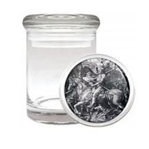 Albrecht Durer Knight Death Devil Medical Glass Jar 211 - £11.39 GBP