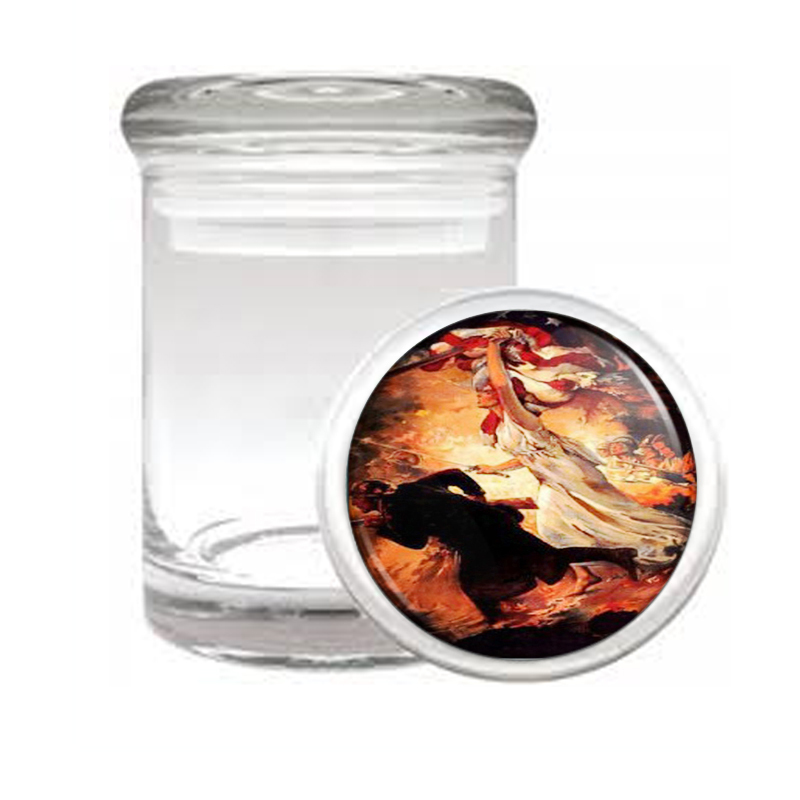 Charge Of Liberty World War Ii Medical Glass Jar 322