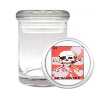 Loteria Pirate Skull Medical Glass Jar 434 - £11.39 GBP