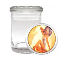 Pin Up Sexy Rockabilly Medical Glass Jar 455 - £10.88 GBP