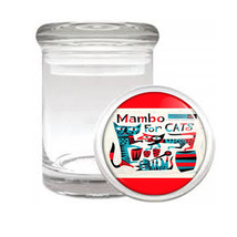 Mambo For Cats Retro Lounge Medical Glass Jar 438 - £11.32 GBP