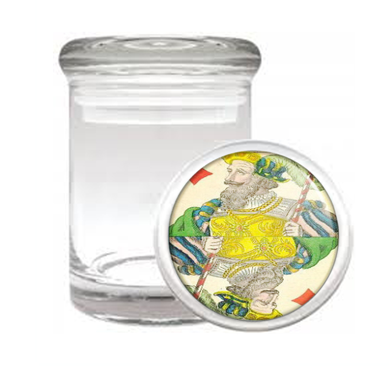 Playing Card 1850 King Diamond Medical Glass Jar 459