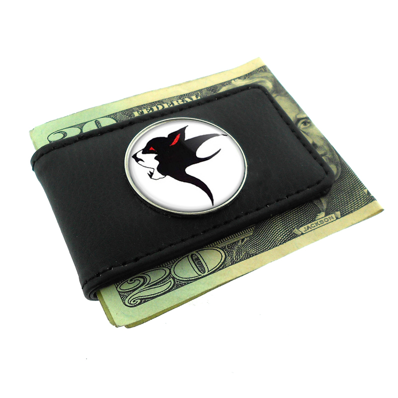Wolf Tattoo Native American Money Clip Leather 495
